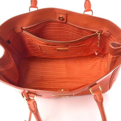 Prada Saffiano Lux Large Tote Papaya 5 of 11