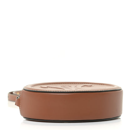 Celine Smooth Calfskin Cuir Small Triomphe Oval Crossbody Purse Tan 4 of 9