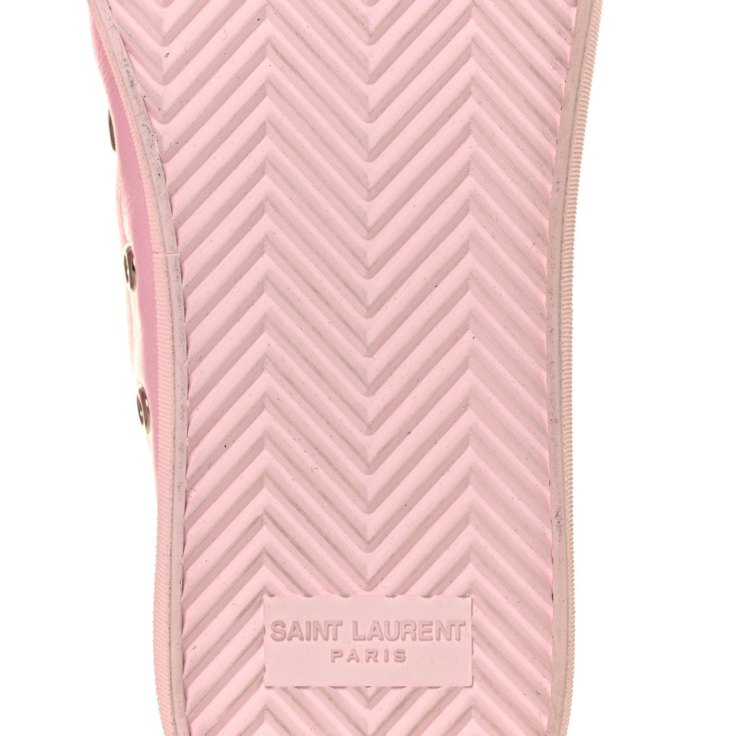 Saint Laurent Calfskin Bedford Emblem Hightop Sneakers 39 Pastel Pink 6 of 12
