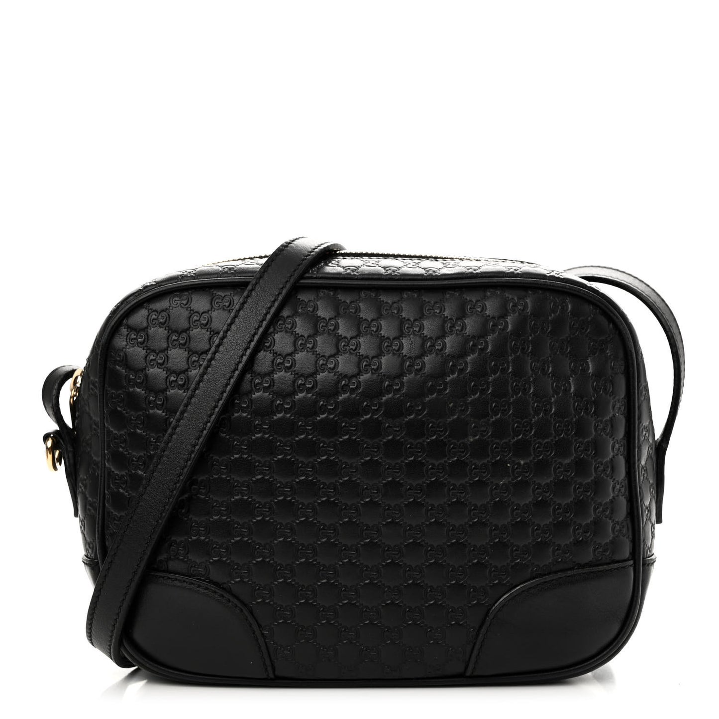 Microguccissima Mini Bree Messenger Bag Black
