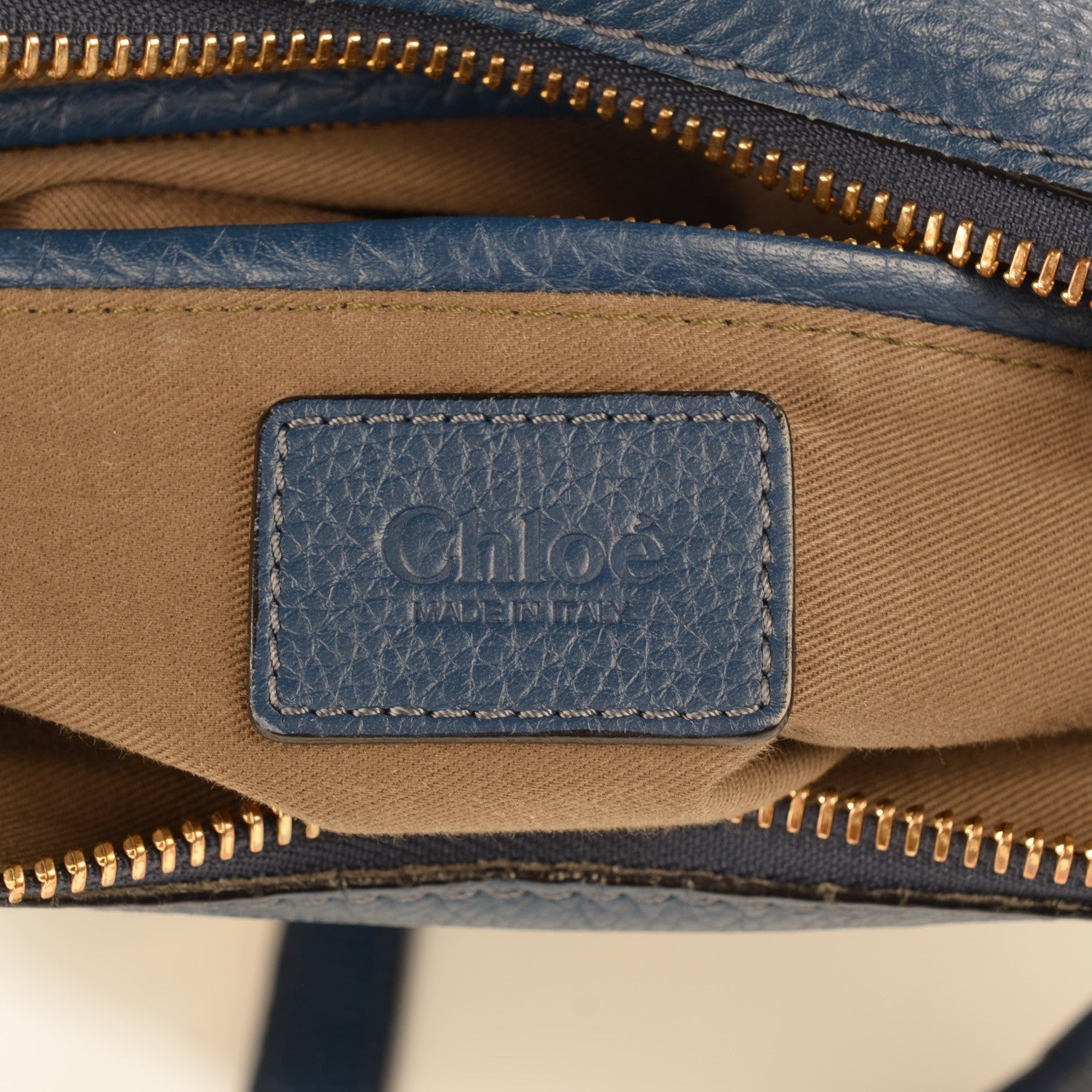 Chloe Calfskin Medium Marcie Satchel Royal Navy 8 of 10