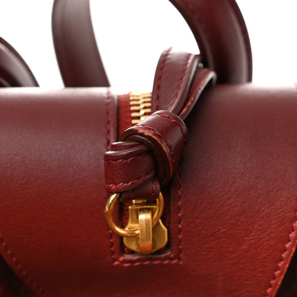 Celine Bullhide Calfskin Small Ring Bag Dark Ruby 12 of 13