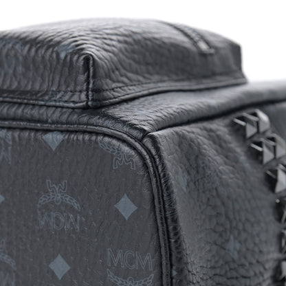 MCM Visetos Small Side Stud Stark Backpack Black 12 of 12