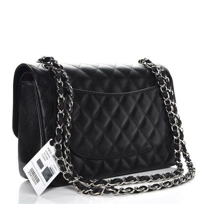 Chanel Caviar Quilted Jumbo Double Flap Black 4 of 10