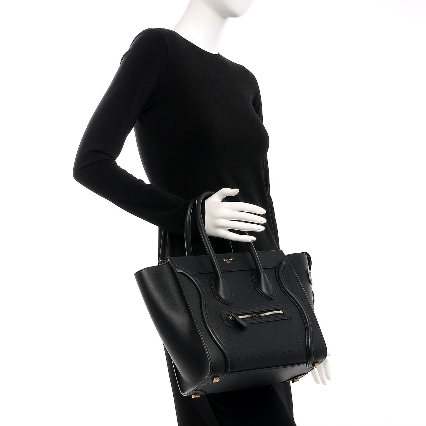 Smooth Calfskin Micro Luggage Black