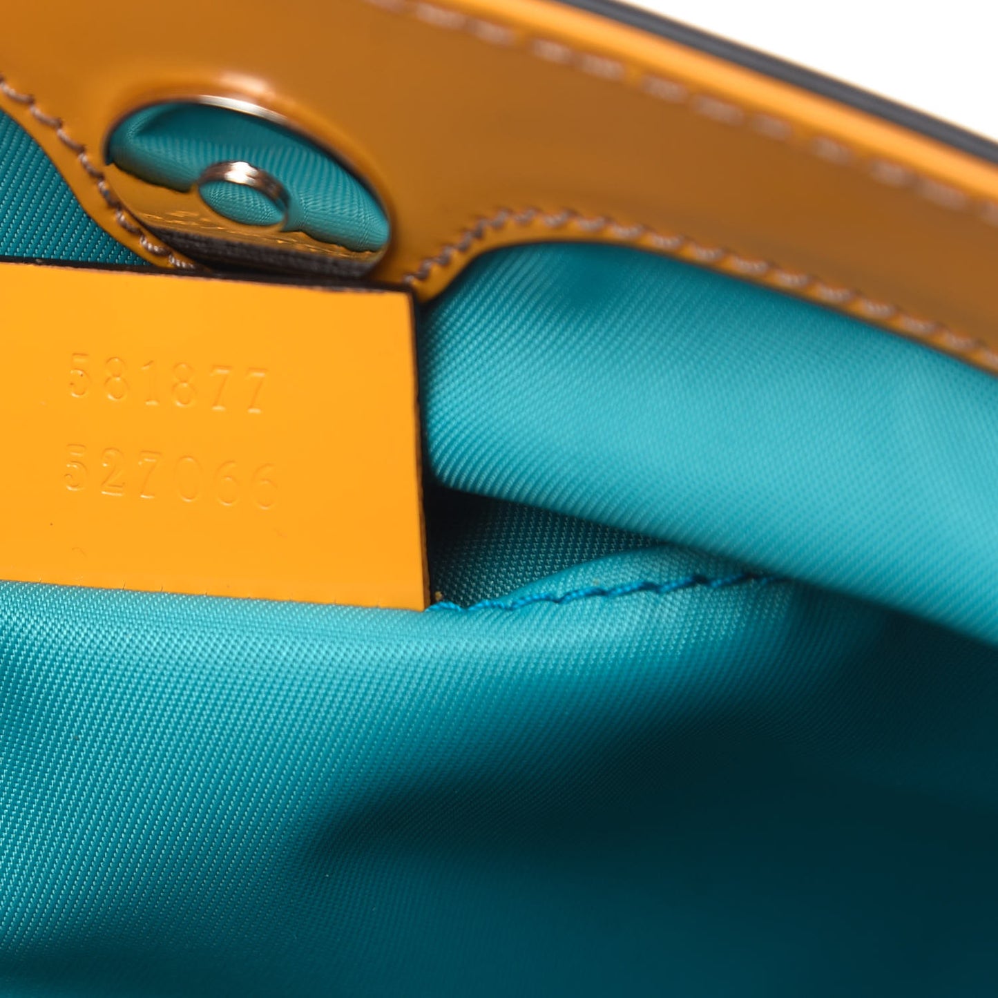Calfskin Childrens Rainbow Tote Blue
