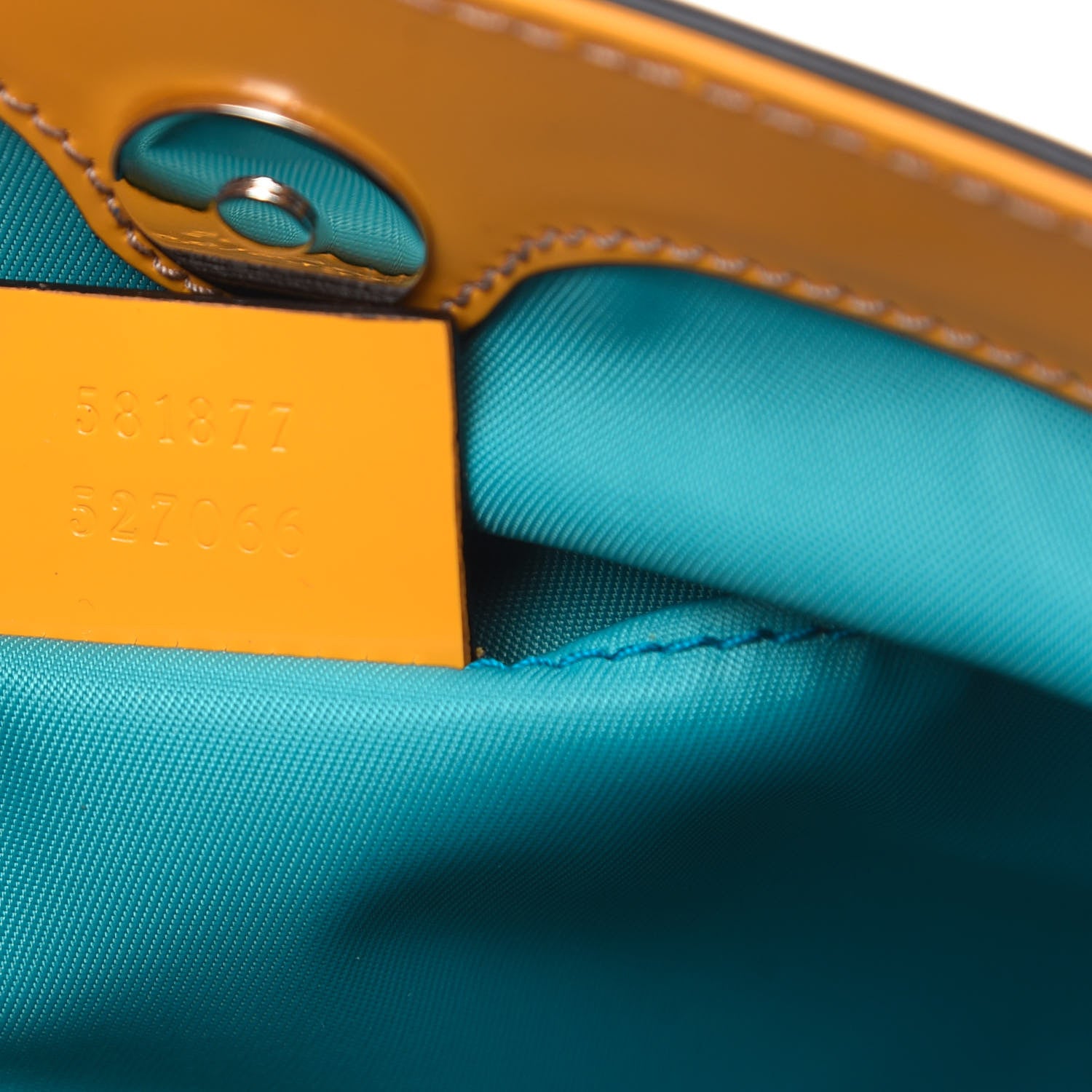 Gucci Calfskin Childrens Rainbow Tote Blue 7 of 10