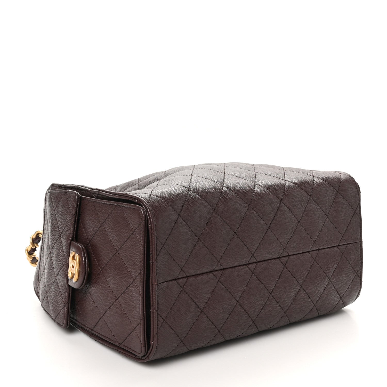 Chanel Caviar Quilted Small Chanel 25 Handbag Dark Brown 1664969