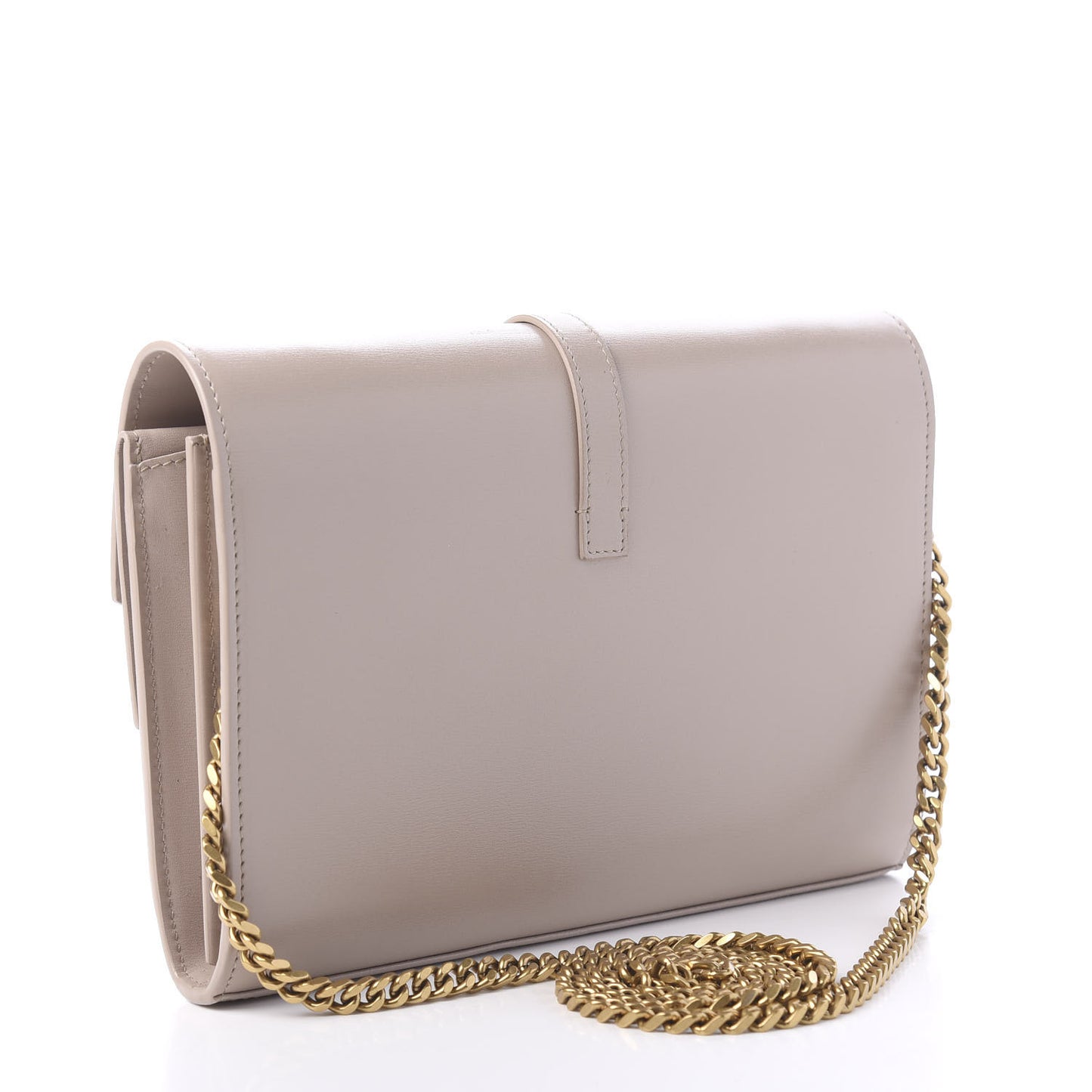 Smooth Calfskin Sulpice Monogram Chain Wallet Light Natural