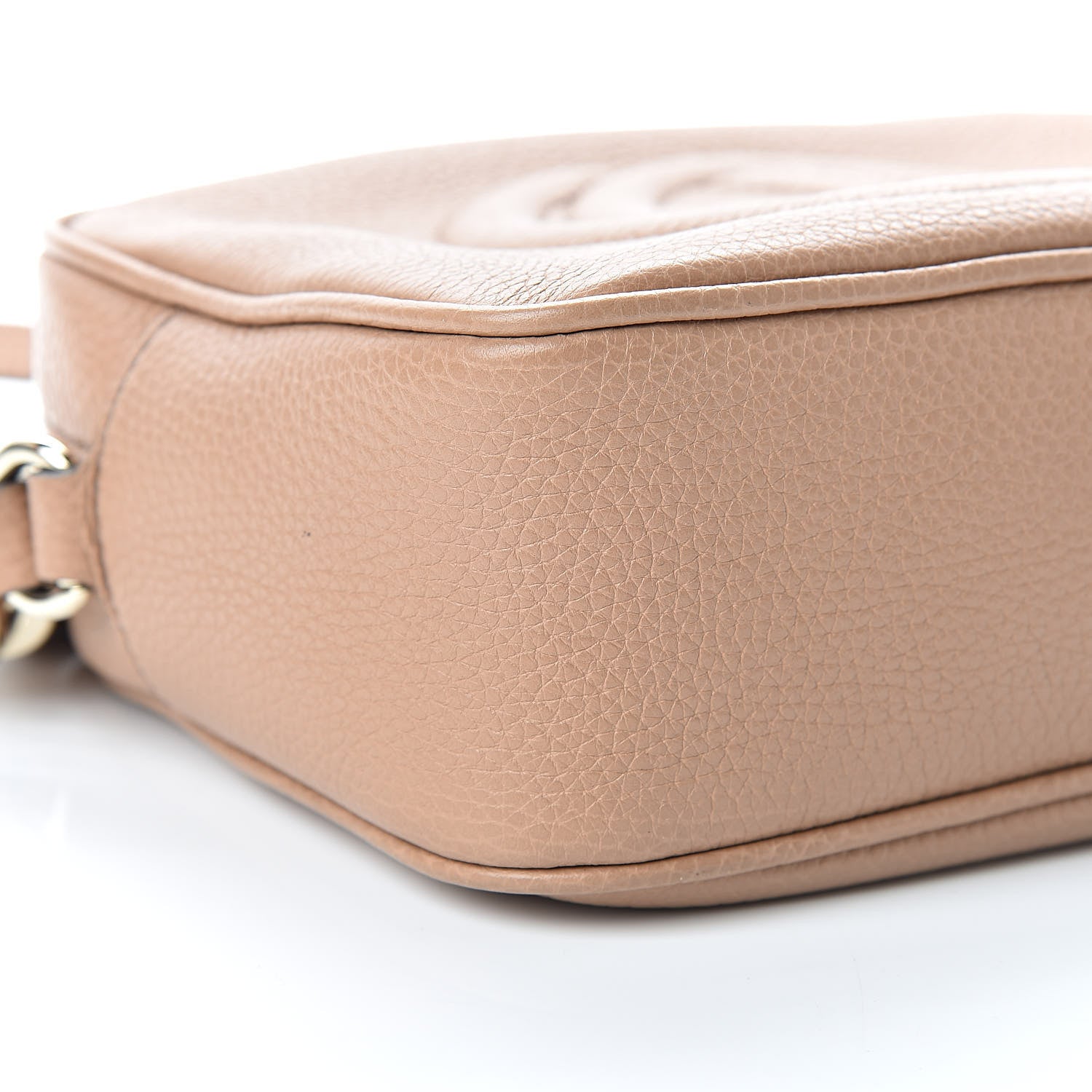 Gucci Pebbled Calfskin Small Soho Disco Bag Rose Beige 9 of 12