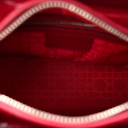 Christian Dior Patent Cannage Medium Lady Dior Red 5 of 10
