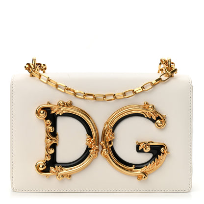 Dolce & Gabbana Nappa DG Girls Shoulder Bag White 1 of 11
