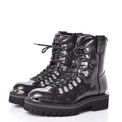 Louis Vuitton Monogram Eclipse Glaze Mens Outland Ankle Boots 5 3 of 8