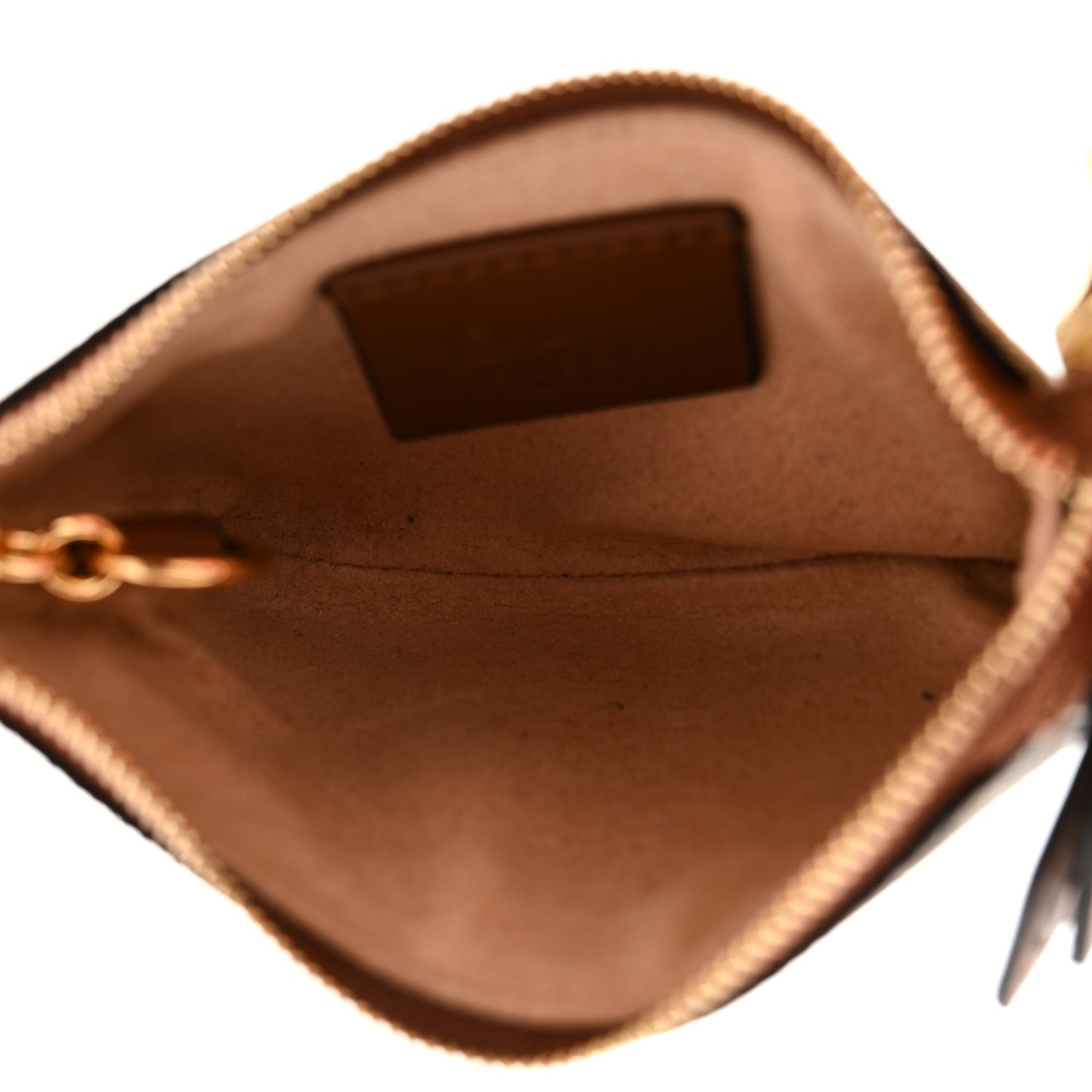 GG Supreme Monogram Key Case Beige Ebony Cuir