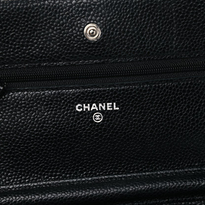 Chanel Caviar Quilted Wallet On Chain WOC Black 6 of 18