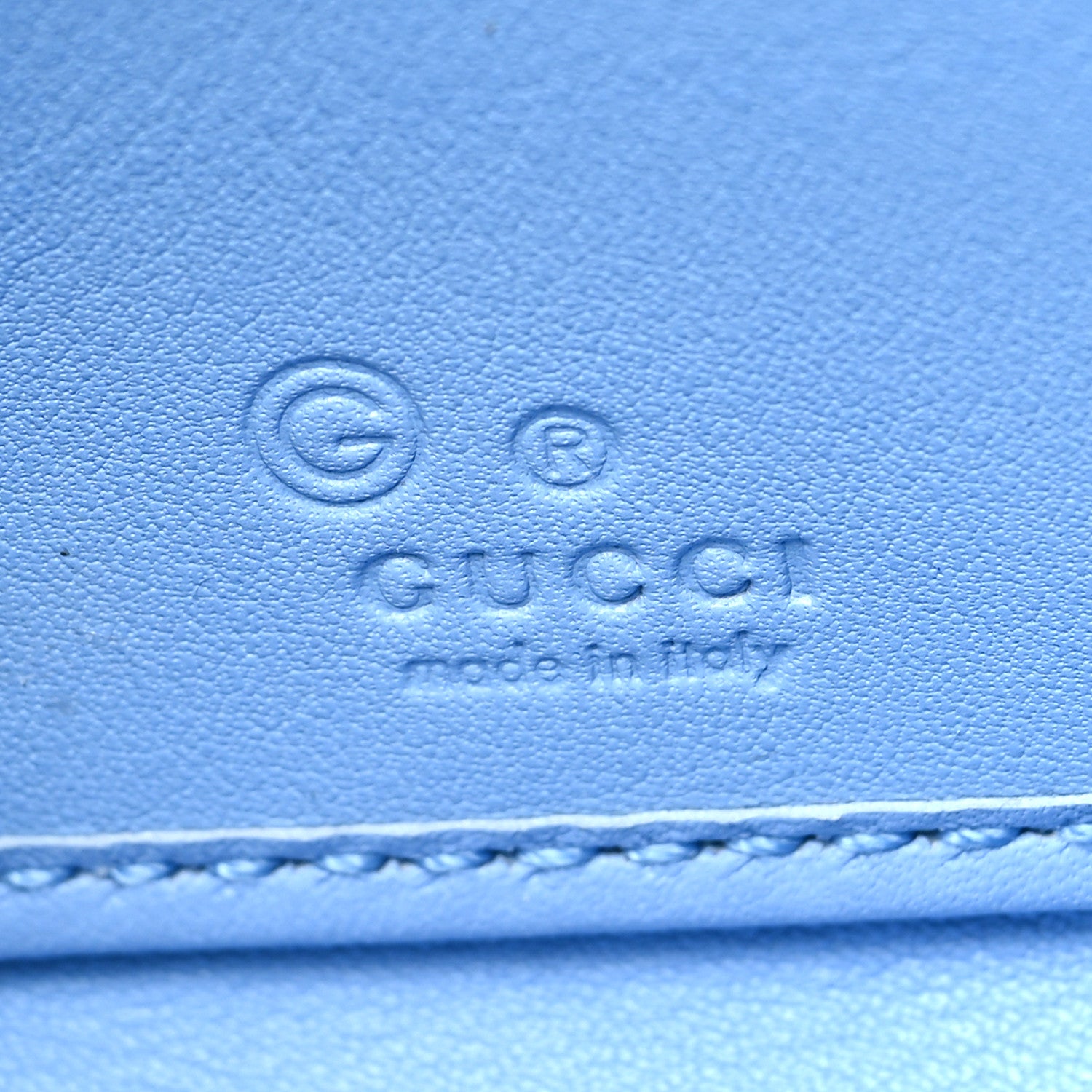 Gucci Microguccissima Zip Around Wallet Mineral Blue 6 of 9