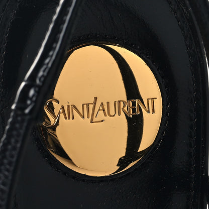Saint Laurent Smooth Calfskin Jeanne 90 Slingback Pumps 38.5 Black 9 of 10