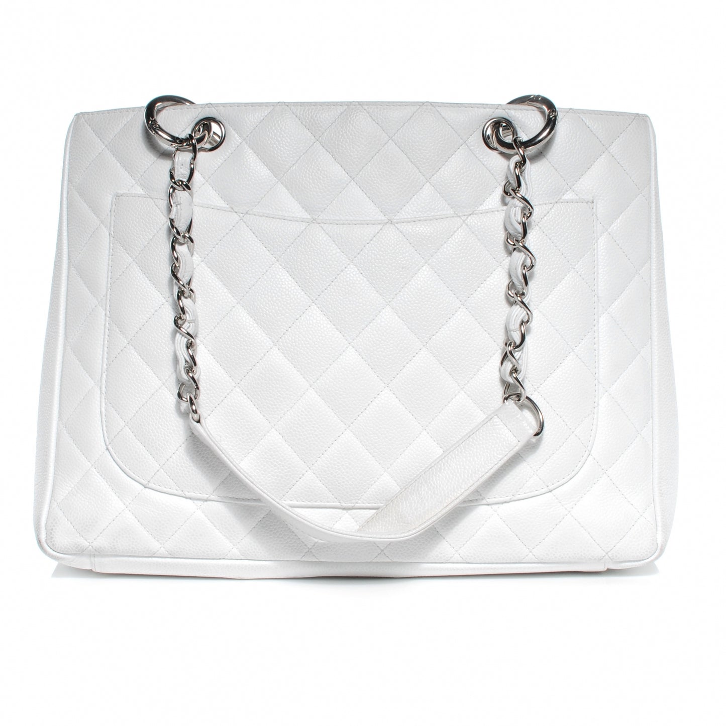 Caviar Grand Shopping Tote GST White