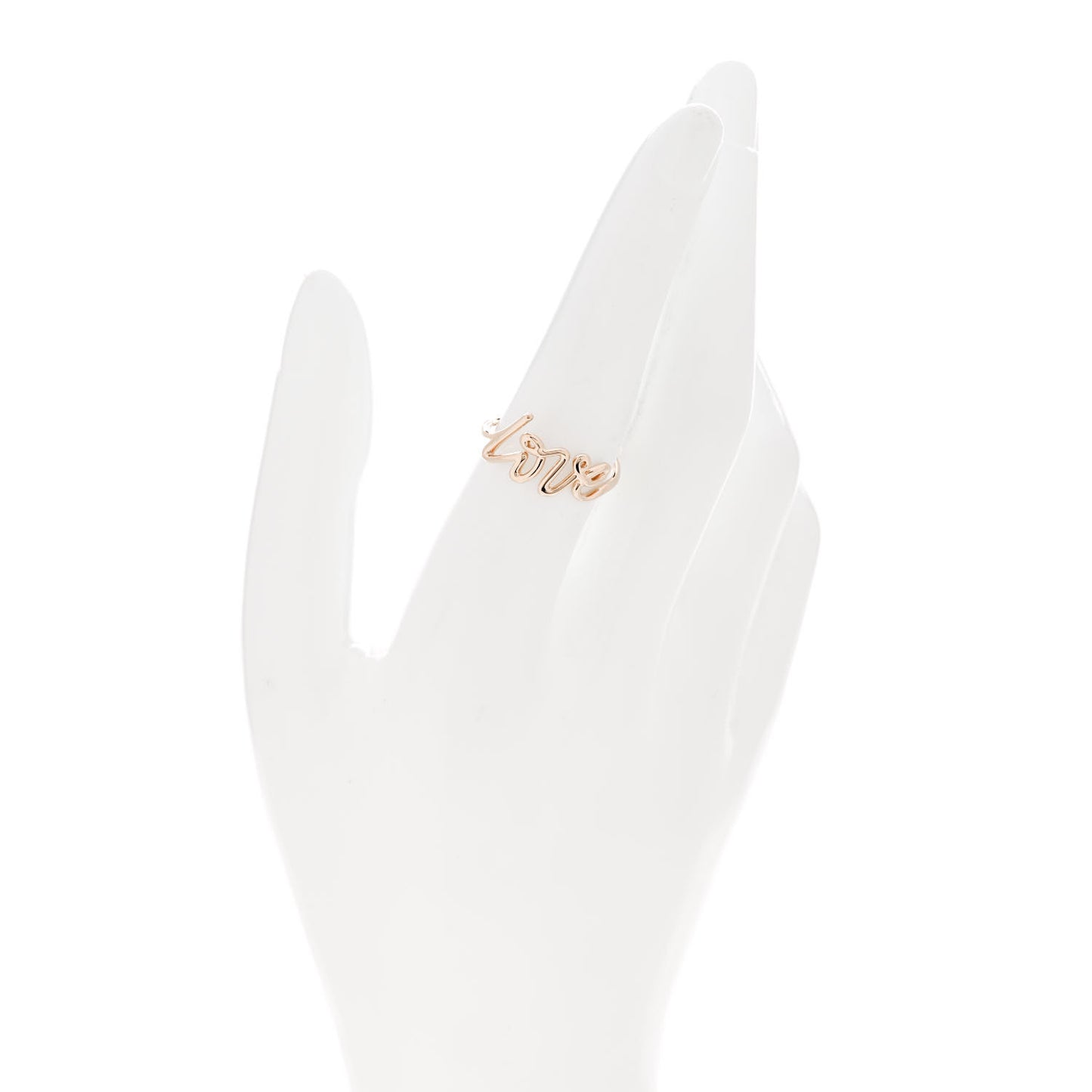 18K Rose Gold Paloma's Graffiti Love Ring 56 7.75