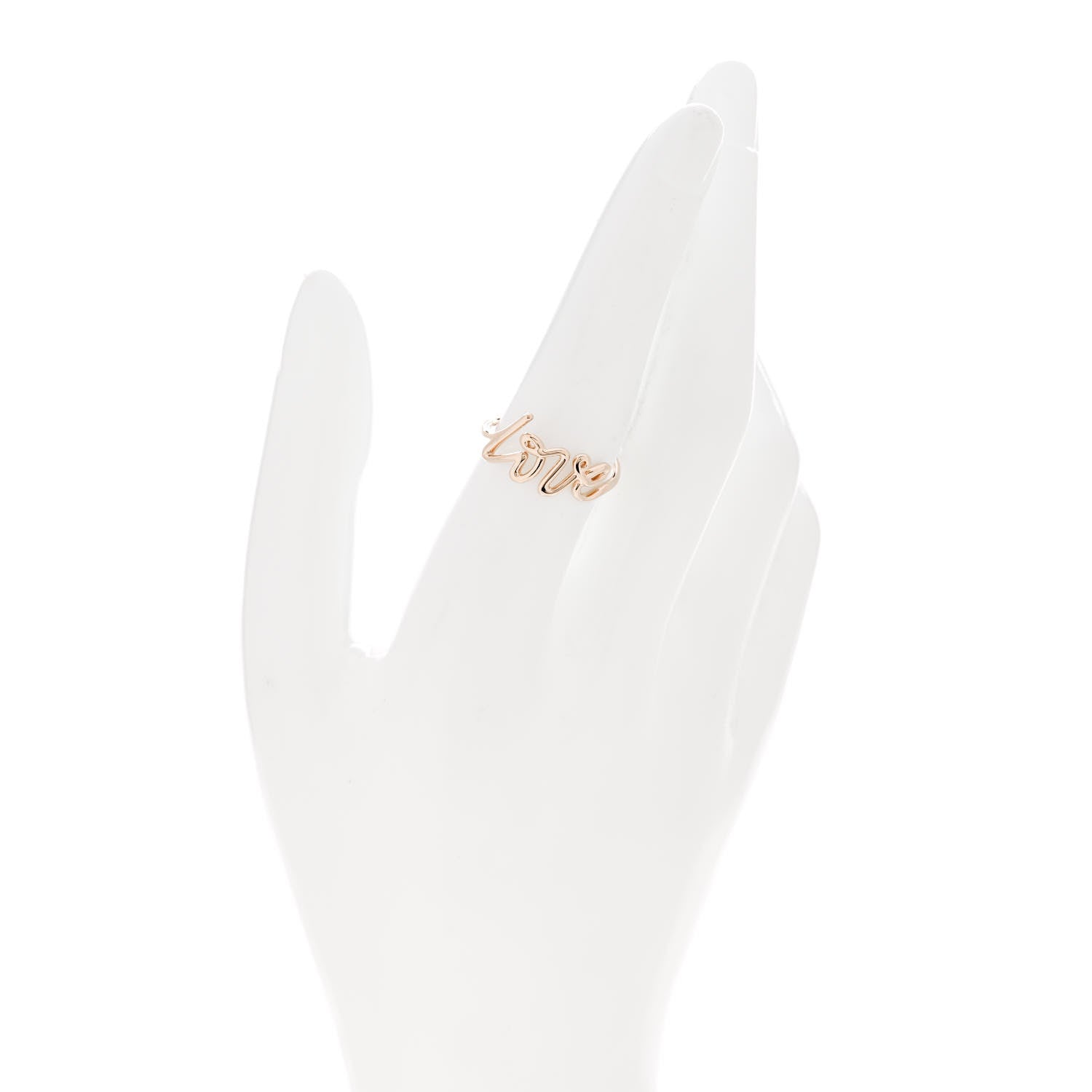 Tiffany 18K Rose Gold Paloma's Graffiti Love Ring 56 7.75 2 of 6