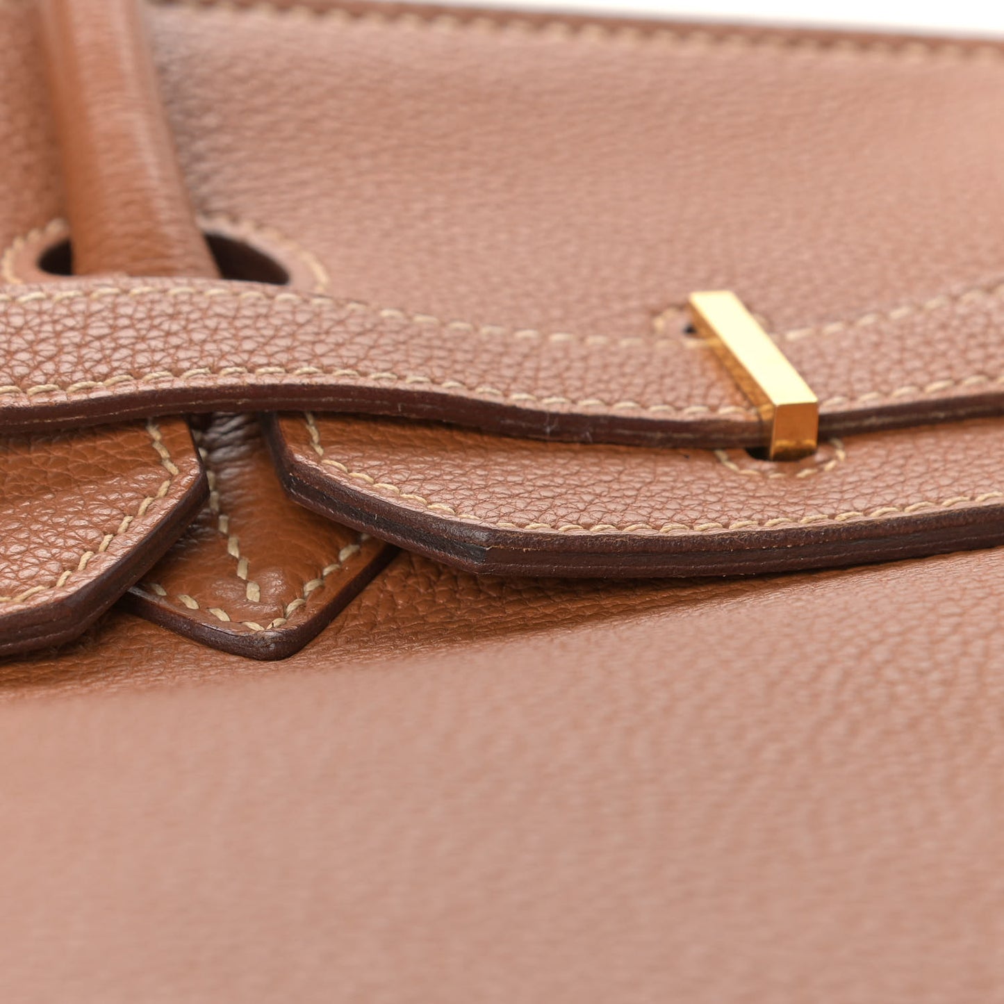 Taurillon Clemence Birkin 35 Gold