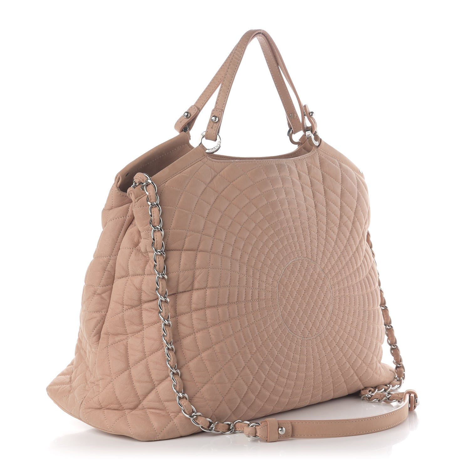 Chanel Iridescent Calfskin Large Sea Hit Tote Pink 3 of 13