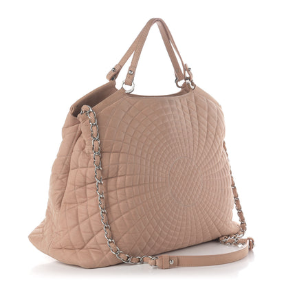 Chanel Iridescent Calfskin Large Sea Hit Tote Pink 3 of 13