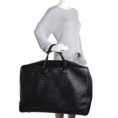 Bottega Veneta Nappa Intrecciato Luggage Travel Bag Nero Black 2 of 7