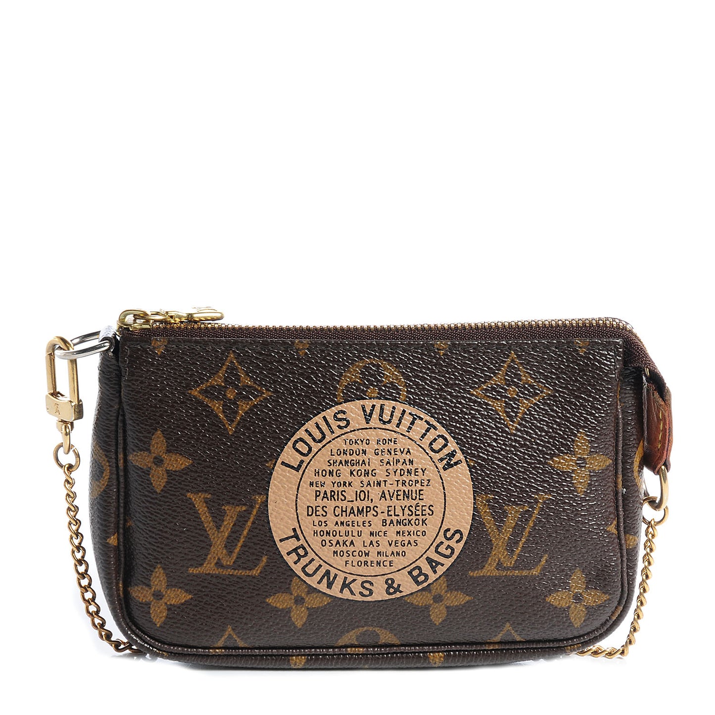 Monogram Complice Trunks and Bags Mini Pochette Accessories Beige