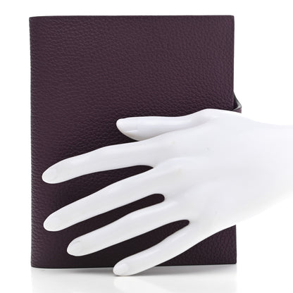 Hermes Togo Ulysse PM Notebook Cover Cassis 2 of 9