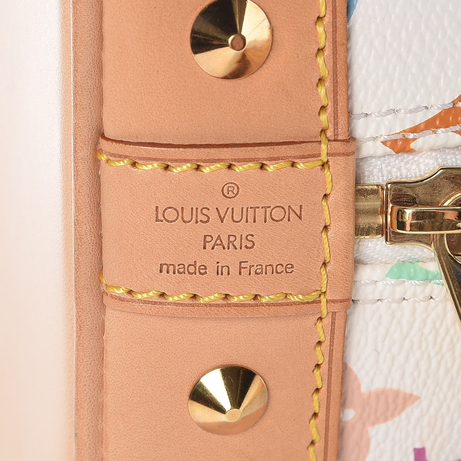 Louis Vuitton Monogram Multicolor Alma White 6 of 9
