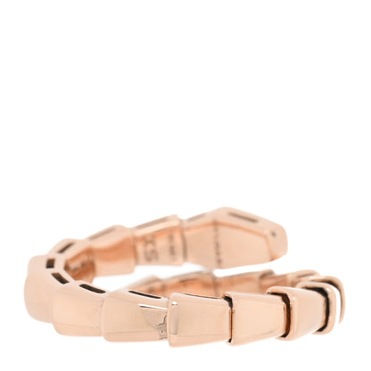 Bulgari 18K Rose Gold Serpenti Viper Ring XS 3 of 4