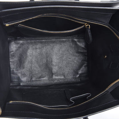 Celine Satin Calfskin Suede Mini Tri-Color Luggage Beige 5 of 10