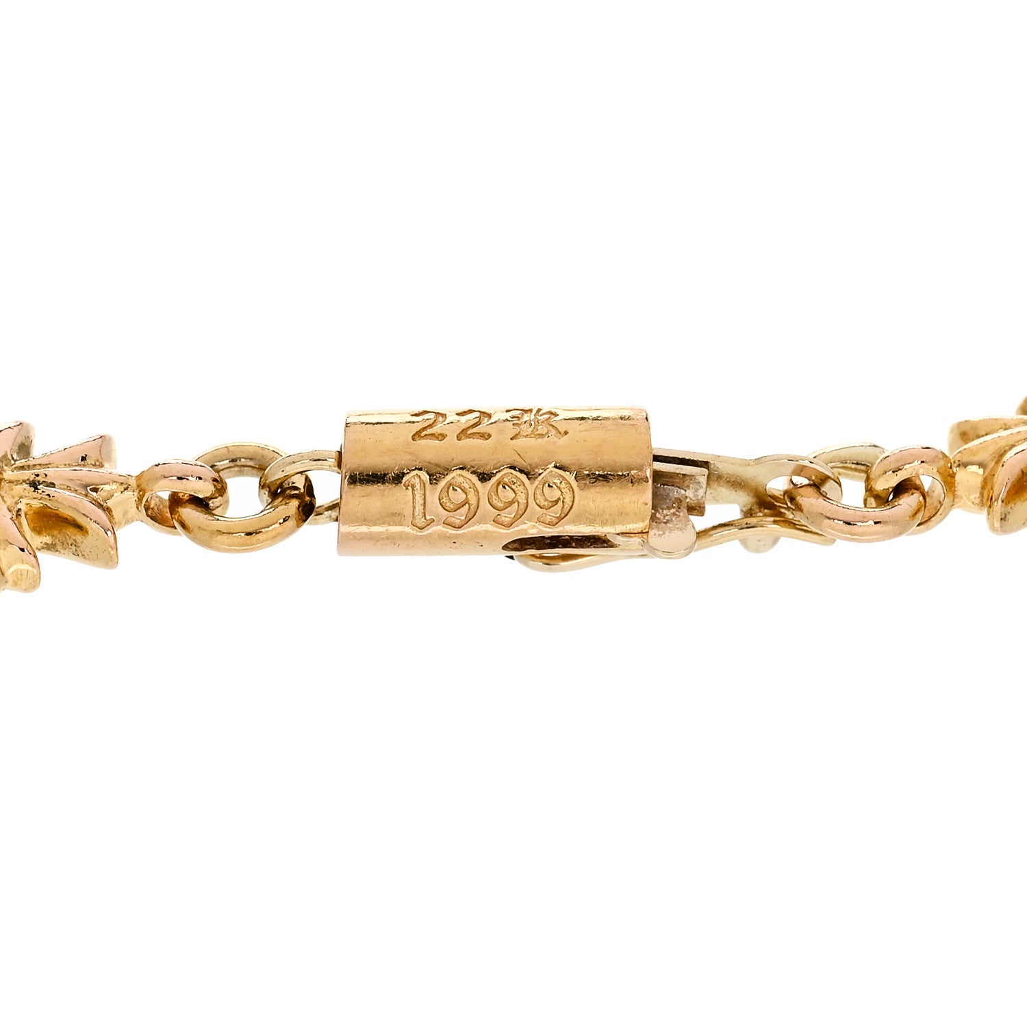 Chrome Hearts 22K Yellow Gold Maltese Cross Bracelet 3 of 4