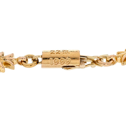 Chrome Hearts 22K Yellow Gold Maltese Cross Bracelet 3 of 4