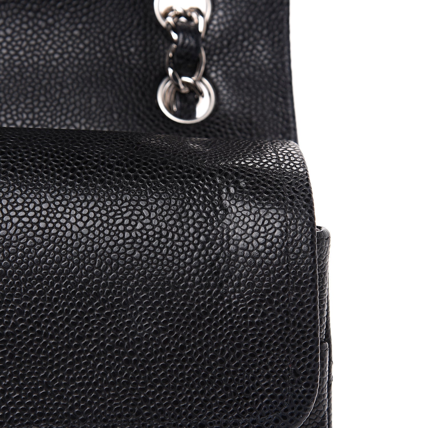Chanel Caviar Quilted Jumbo Double Flap Black 11 of 14