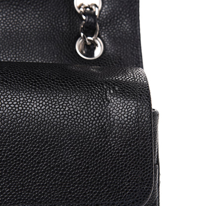 Chanel Caviar Quilted Jumbo Double Flap Black 11 of 14