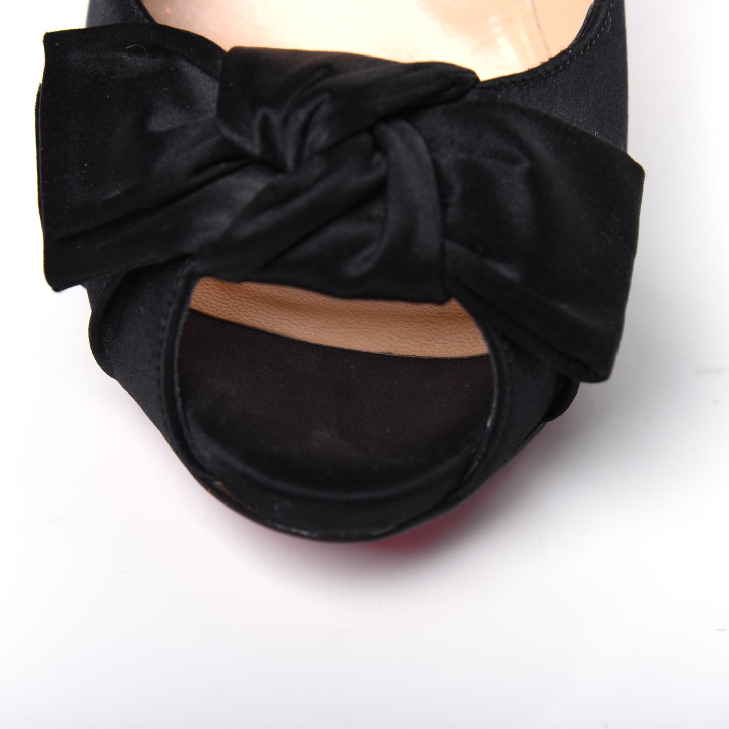 Crepe Satin Madame Butterfly 120 Pumps 38.5 Black