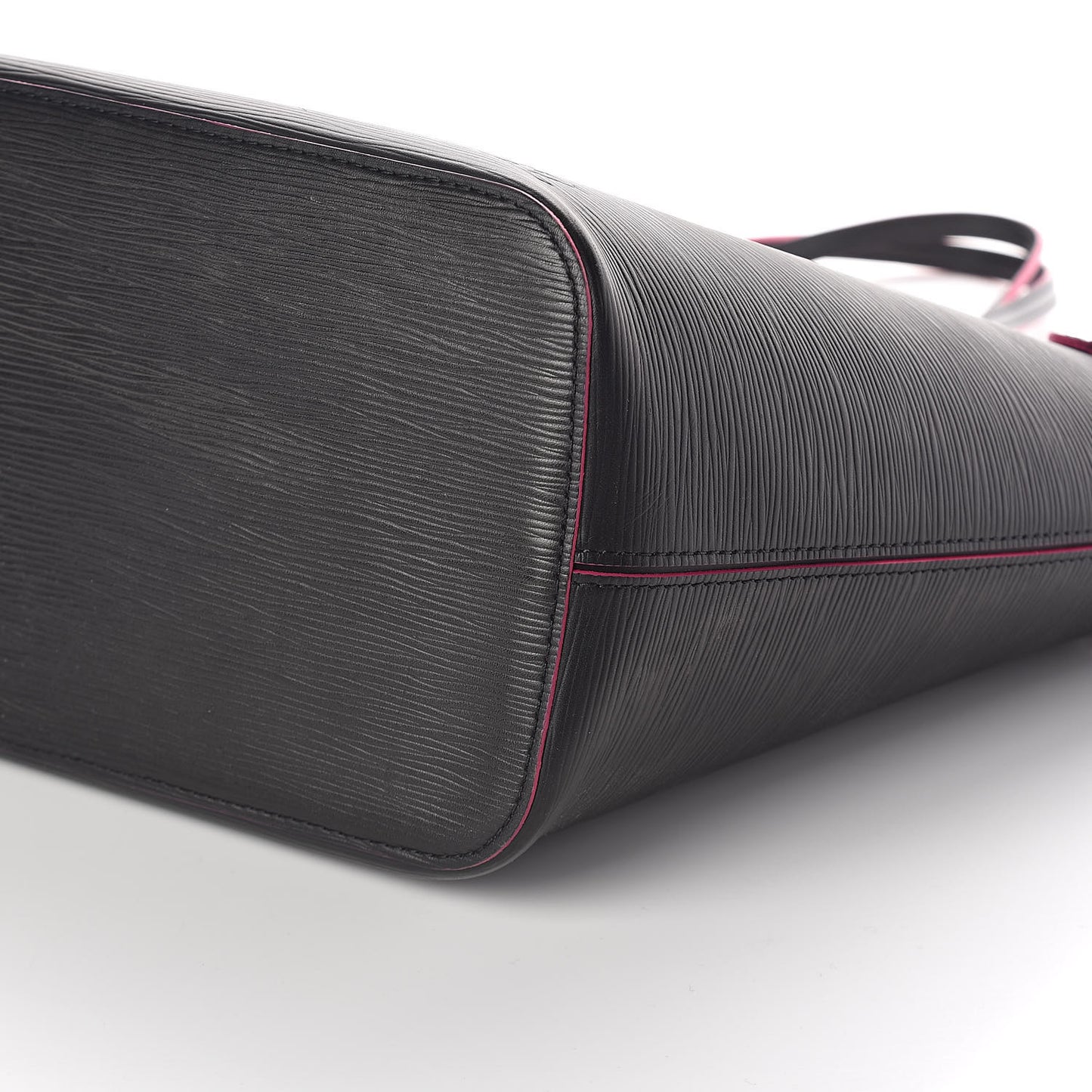 Epi Neverfull MM Black Hot Pink