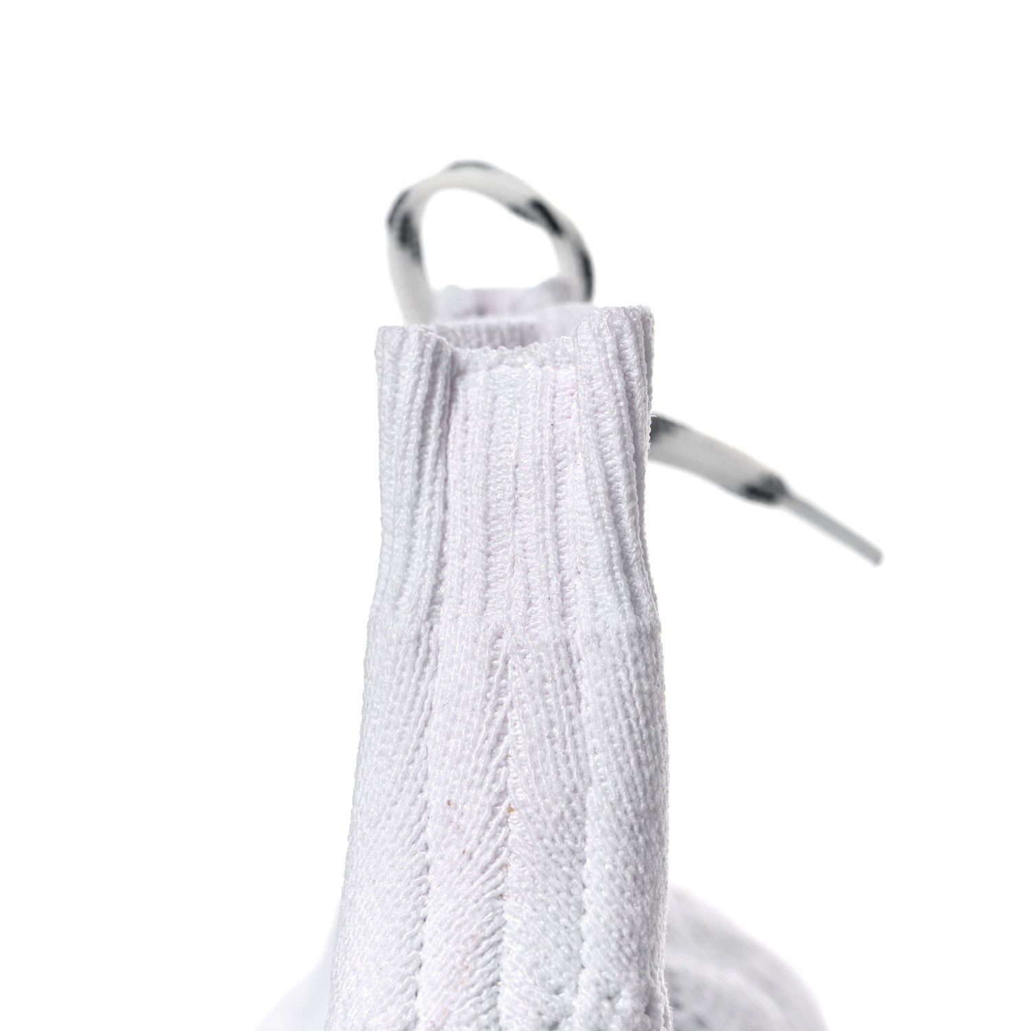Balenciaga Knit Womens Speed Lace Up Clear Sole Sneakers 35 White 11 of 12