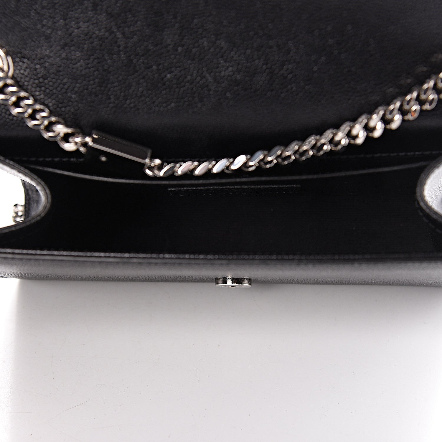 Saint Laurent Grain De Poudre Small Monogram Kate Satchel Black 5 of 10
