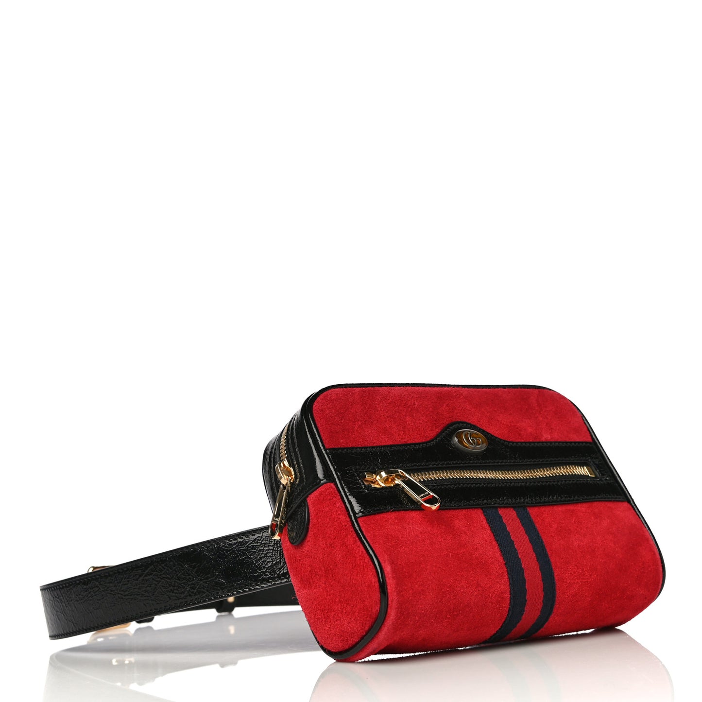 Suede Small Ophidia Belt Bag 95 38 Hibiscus Red