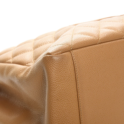 Chanel Caviar Quilted Grand Shopping Tote GST Beige 11 of 15