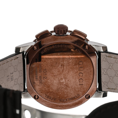 Gucci Stainless Steel Calfskin 44mm G-Chrono Quartz Watch Bronze 4 of 5
