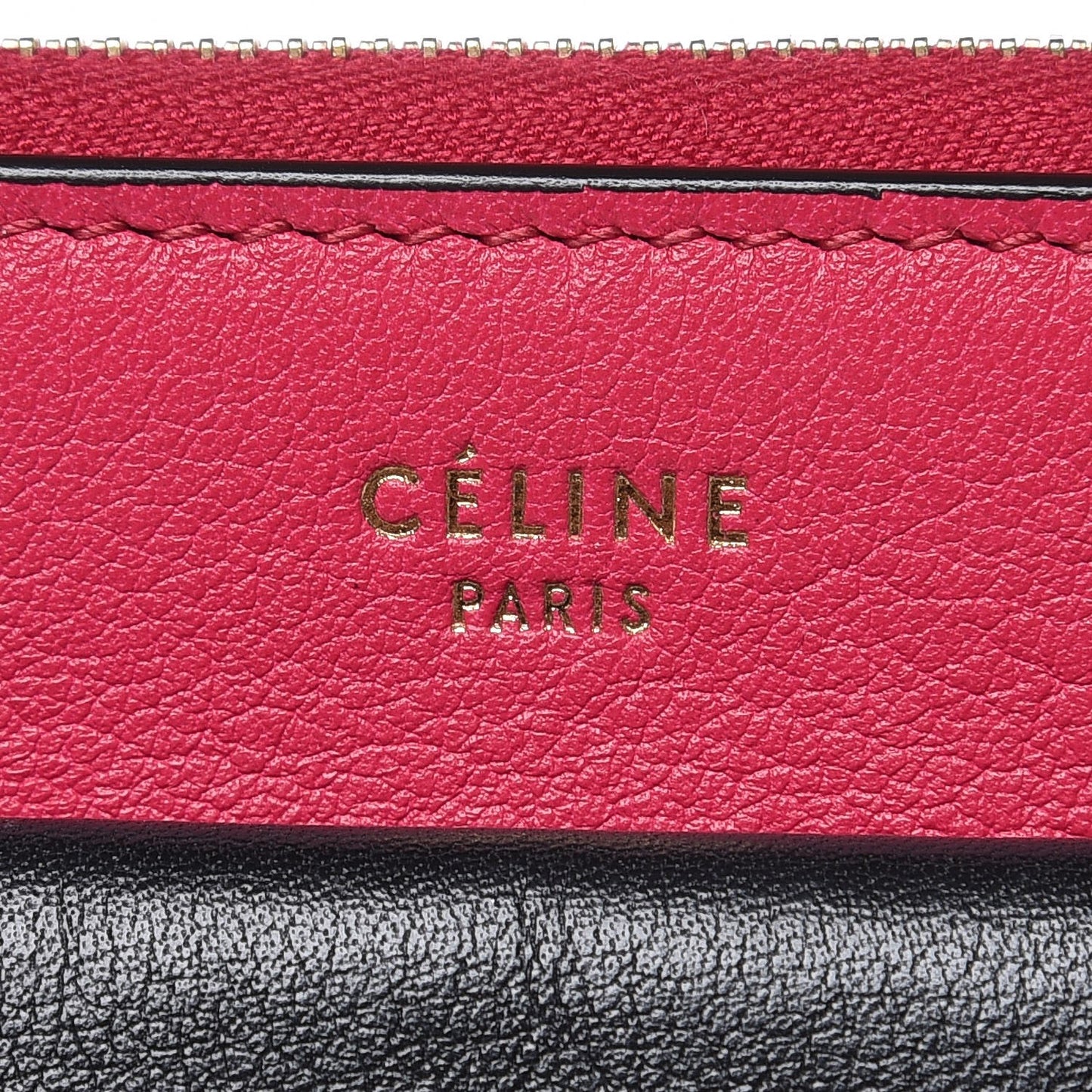 Calfskin Flap Pocket Clutch Fuchsia