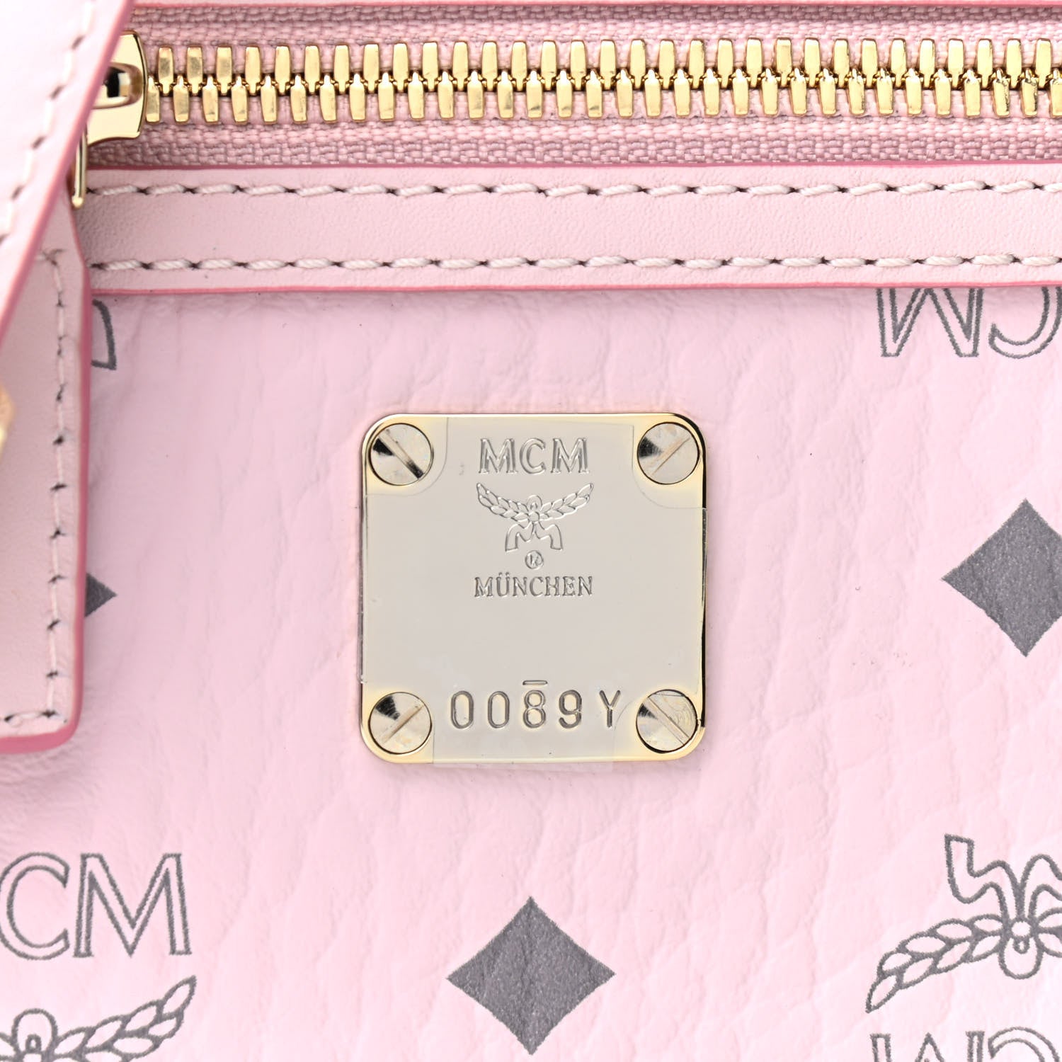 MCM Visetos X-Mini Crossbody Bag Powder Pink 9 of 9