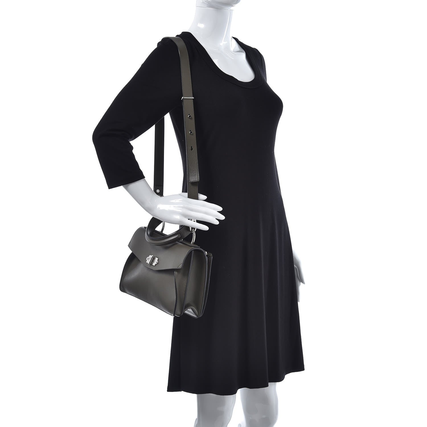 Proenza Schouler Calfskin Small Hava Top Handle Bag Cypress 2 of 6