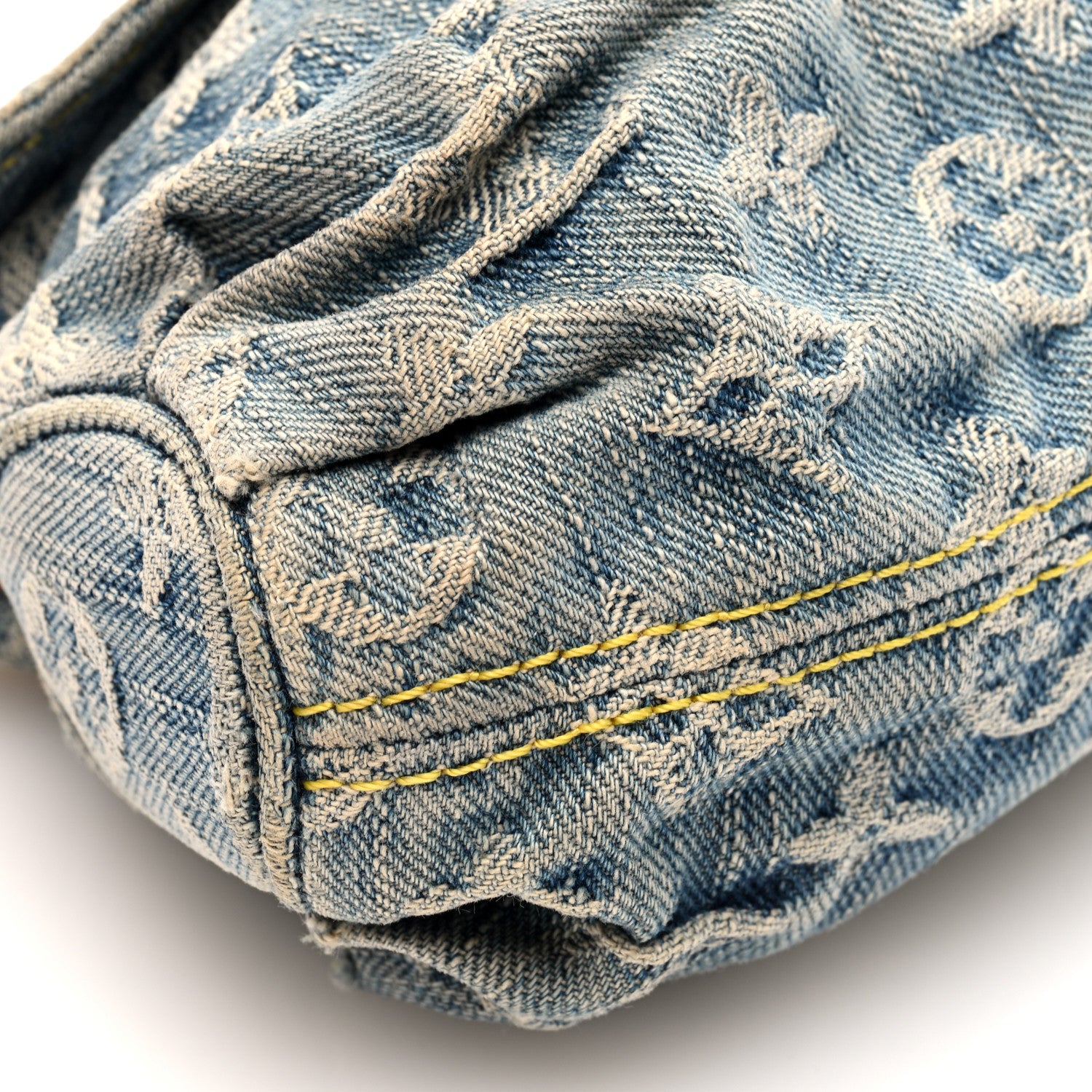 Louis Vuitton Monogram Denim Mini Pleaty Blue 8 of 9