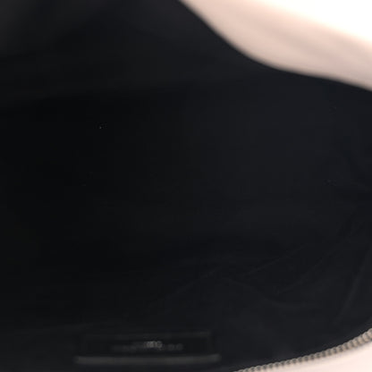 Saint Laurent Lambskin Quilted Medium Loulou Puffer Monogram Chain Satchel Blanc Vintage 5 of 15