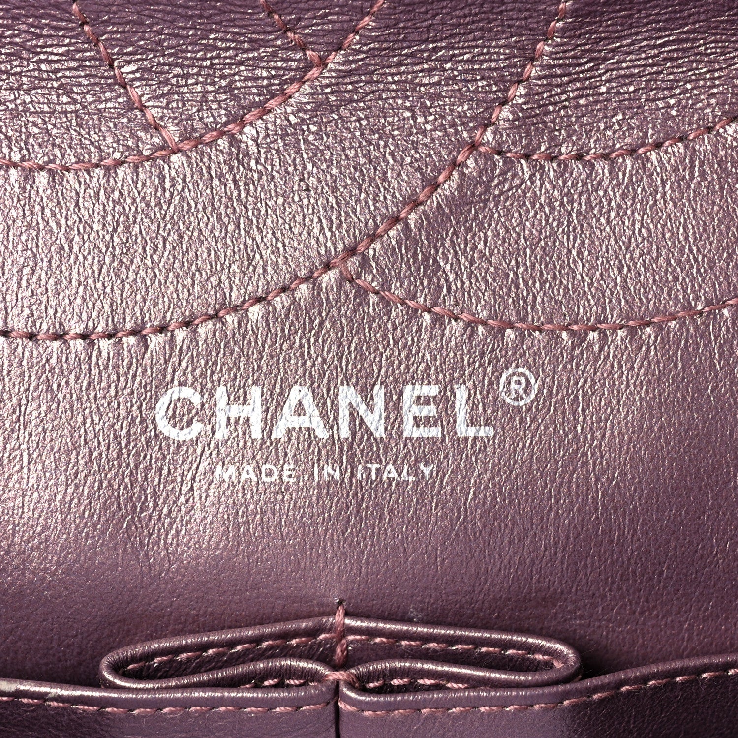Chanel Metallic Aged Calfskin Quilted 2.55 Reissue 227 Flap Rose Fonce 5 of 9
